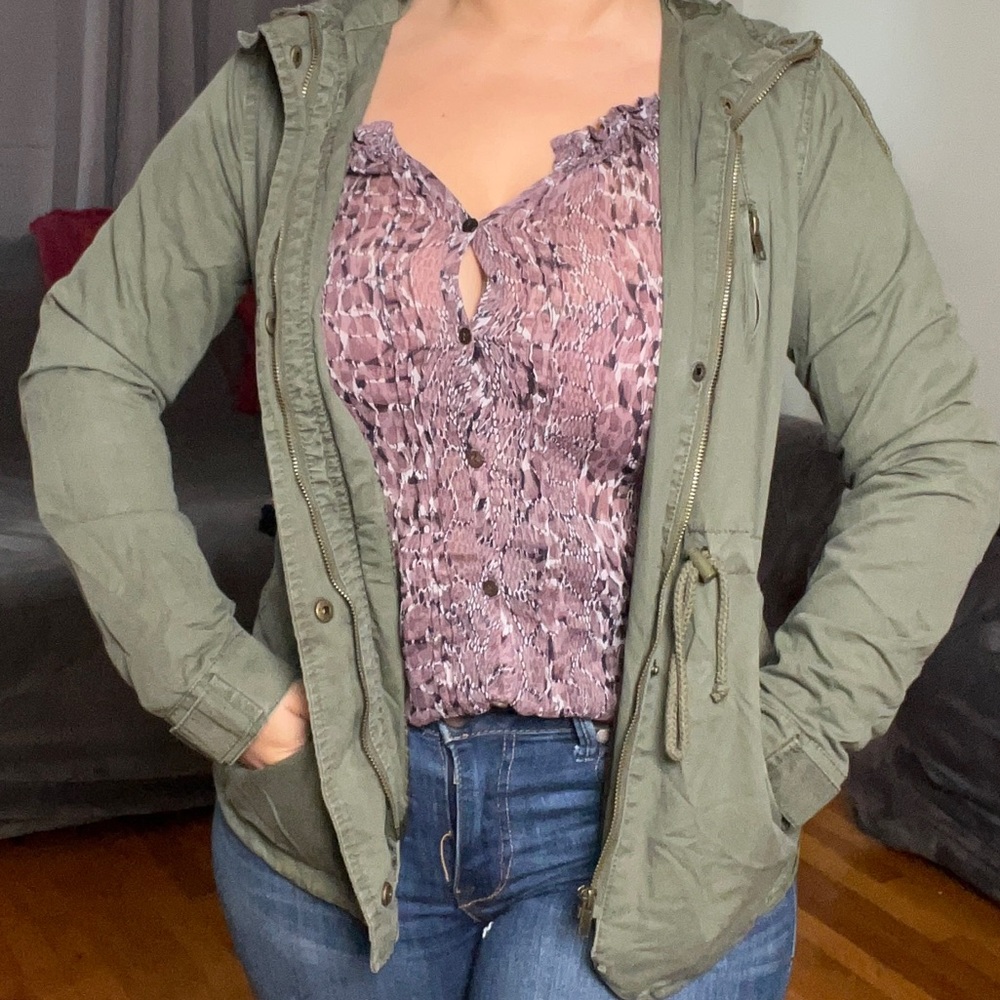 Green coat